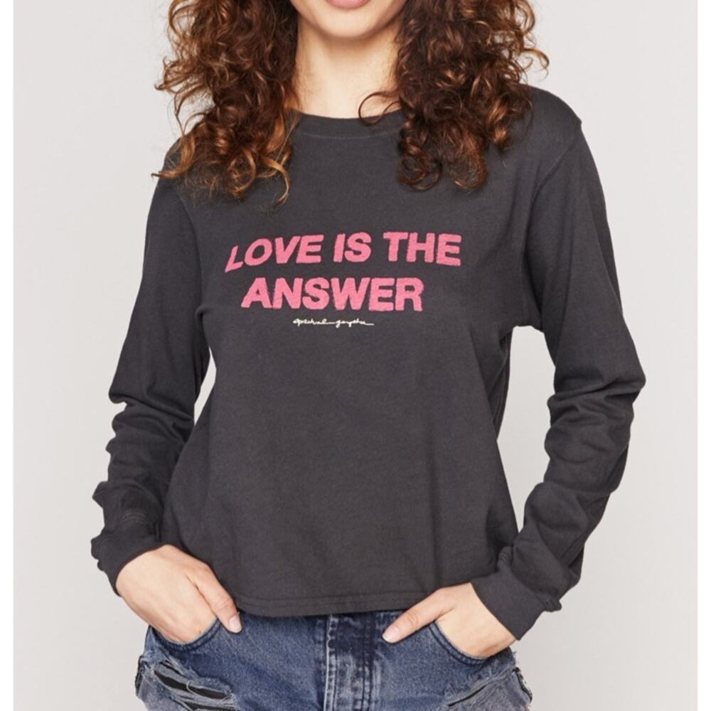 NWT spiritual gangster love is the answer shirt